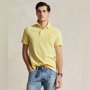 Ralph Lauren Men's Light Yellow Polo Shirt